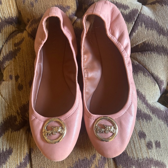 Coach Bailey Pink Ballet Flats 11M - Picture 1 of 3